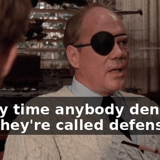 Every time anybody denies a lie, they're called defensive.