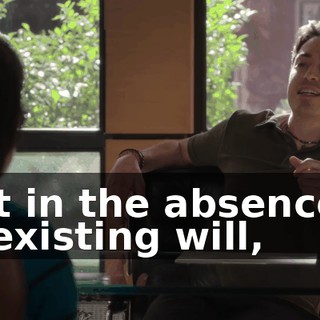 that in the absence of an existing will,