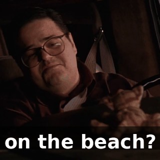 on the beach?