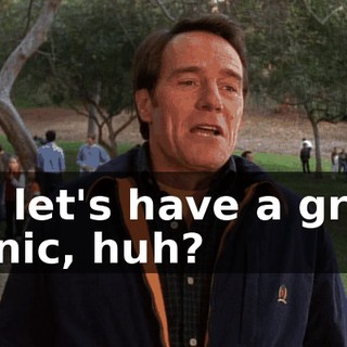 So, let's have a great picnic, huh?