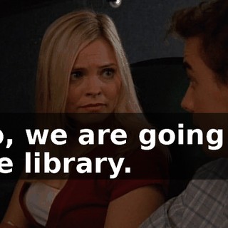 No, we are going to the library.
