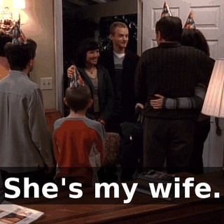 She's my wife.