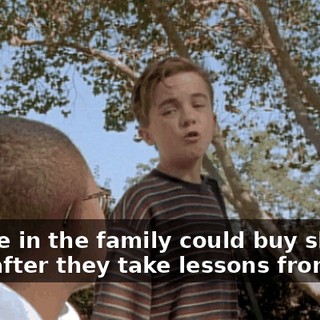 No one in the family could buy skates until after they take lessons from him.