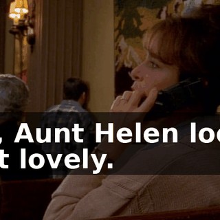 Oh, Aunt Helen looks just lovely.
