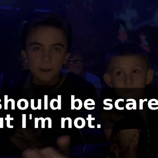 I should be scared, but I'm not.