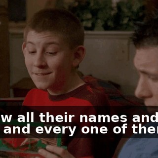 I know all their names and love each and every one of them.