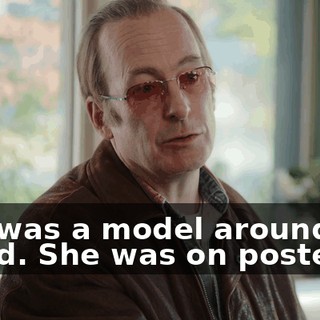 She was a model around the world. She was on posters.