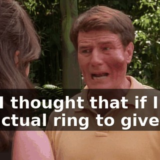 but I thought that if I had an actual ring to give her