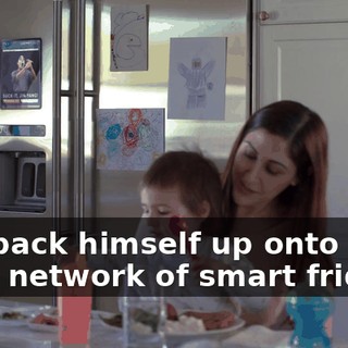 was back himself up onto a huge network of smart fridges.