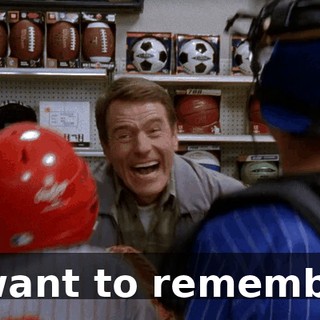 I want to remember