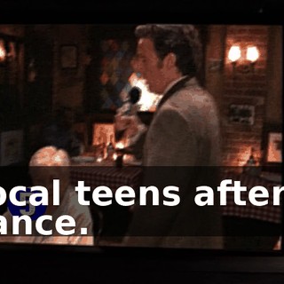 Local teens after a dance.