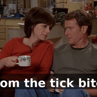 from the tick bite,