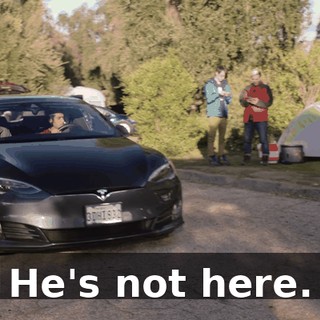 He's not here.