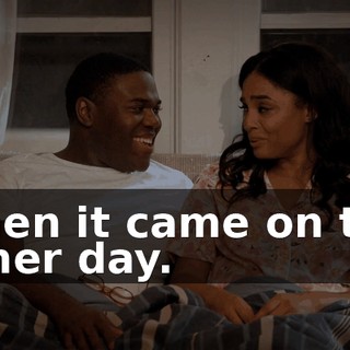 when it came on the other day.