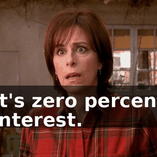 It's zero percent interest.
