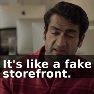 It's like a fake storefront.