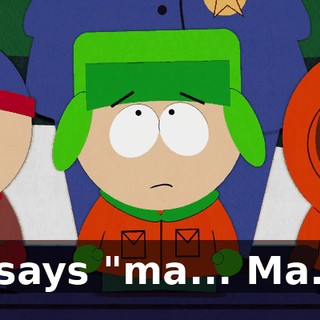 It says "ma... Ma..."
