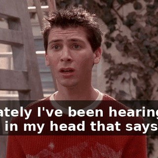 but lately I've been hearing this voice in my head that says,
