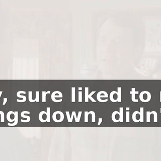 Boy, sure liked to nail things down, didn't I?