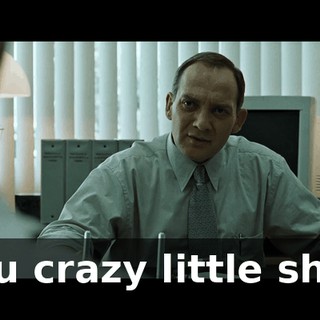you crazy little shit?