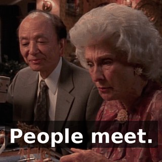 People meet.