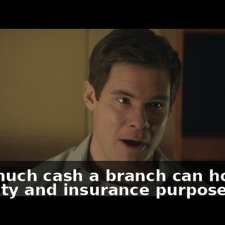 how much cash a branch can hold for security and insurance purposes.