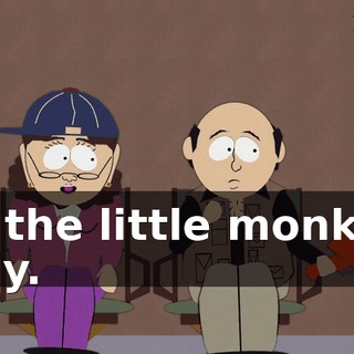 of the little monkey guy.