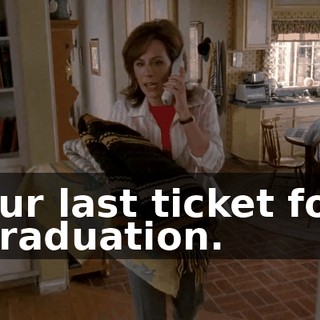 our last ticket for graduation.