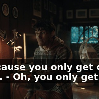 - Because you only get one wish. - Oh, you only get one.