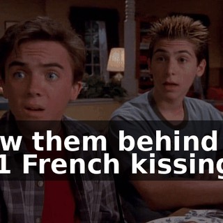 I saw them behind the 7-11 French kissing.