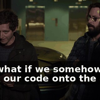 So, what if we somehow hack our code onto the app?