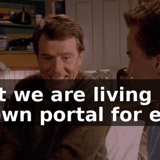 that we are living in a known portal for evil.
