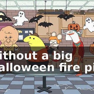 without a big Halloween fire pit.