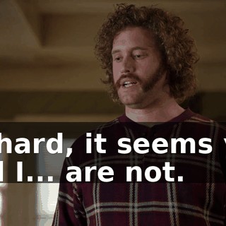 Richard, it seems you and I... are not.