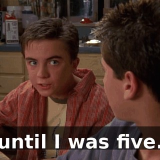 until I was five.