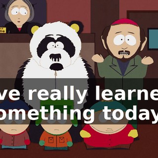 I've really learned something today.