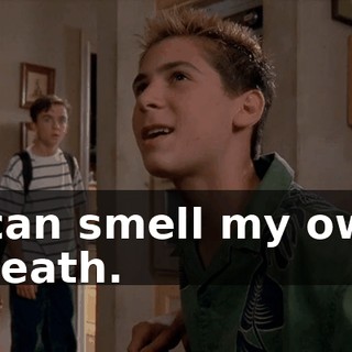 I can smell my own breath.