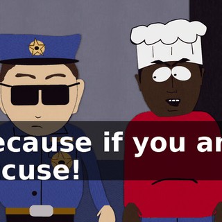 Because if you are, accuse!
