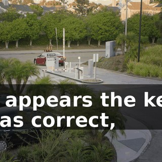 It appears the key was correct,