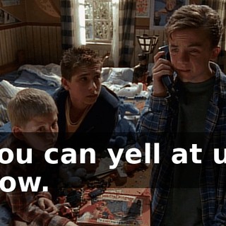 You can yell at us now.
