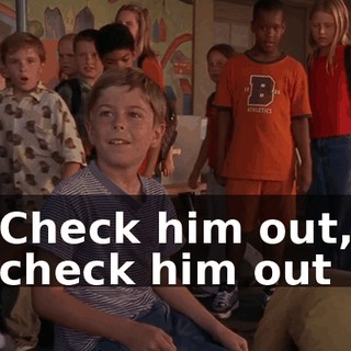 ♪ Check him out, check him out ♪