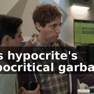 this hypocrite's hypocritical garbage.