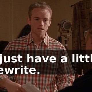 I just have a little rewrite.