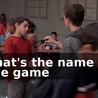 ♪ That's the name of the game ♪