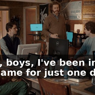 Well, boys, I've been in the VC game for just one day,