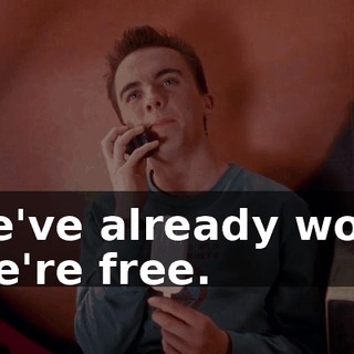 we've already won. We're free.