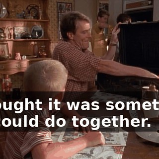 I thought it was something we could do together.
