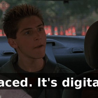Faced. It's digital.