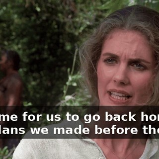 It's time for us to go back home to the plans we made before the war.