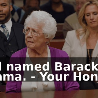 And named Barack Obama. - Your Honor--